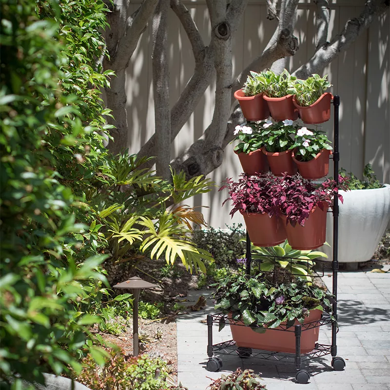 مزارعي الجدار الأخضر المحمول المعدني بإطار واحد